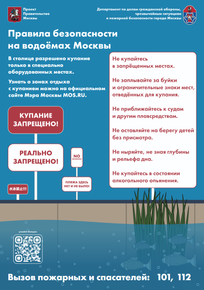 Безопасные прогулки у водоемов